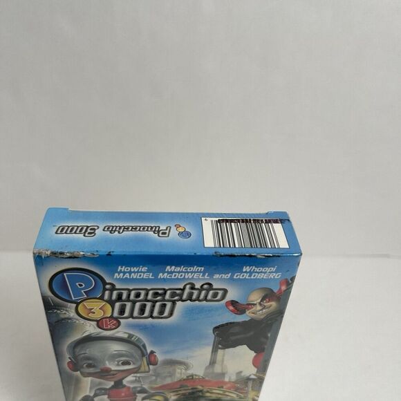 Pinocchio 3000 VHS 2005 Malcolm McDowell Howie Mandel Whoopi Goldber RARE SEALED - Picture 2 of 6